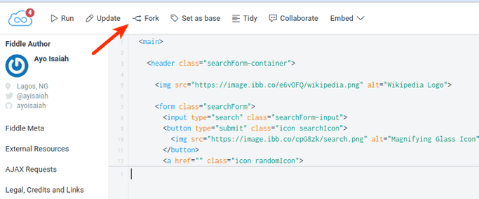 Fork Starter Fiddle